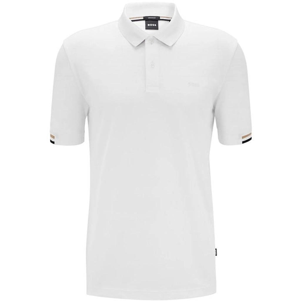 Hugo Boss Men's Parlay Short Sleeve Polo Shirt - White